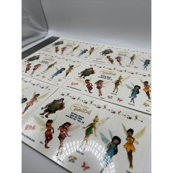 Walt Disney Pictures Peter Pan Tinkerbell Tattoo Temporary Tattoos Fairies Fairy - Picture 4 of 9
